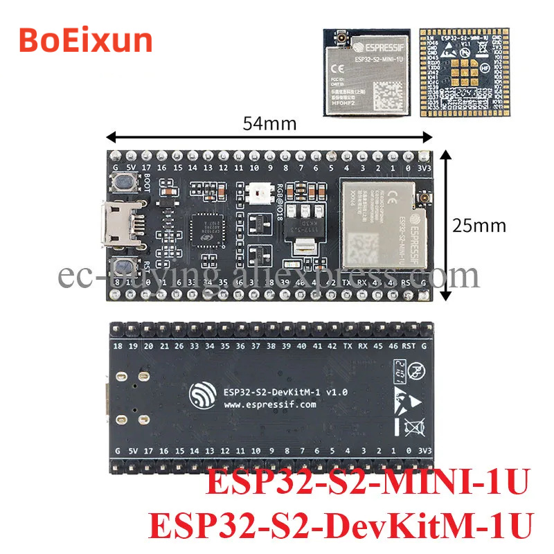 Esp32 S2 - ESP32-S2-DevKitM-1U Ontwikkelingsbord ESP32 ESP32-S2 ESP32-S2-MINI-1 ESP32-S2-MINI-1U