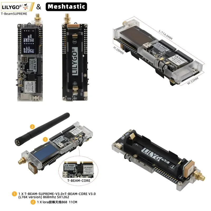 Esp32 - voor LILYGO T-Beam ESP32-S3 SX1262 Meshtastic