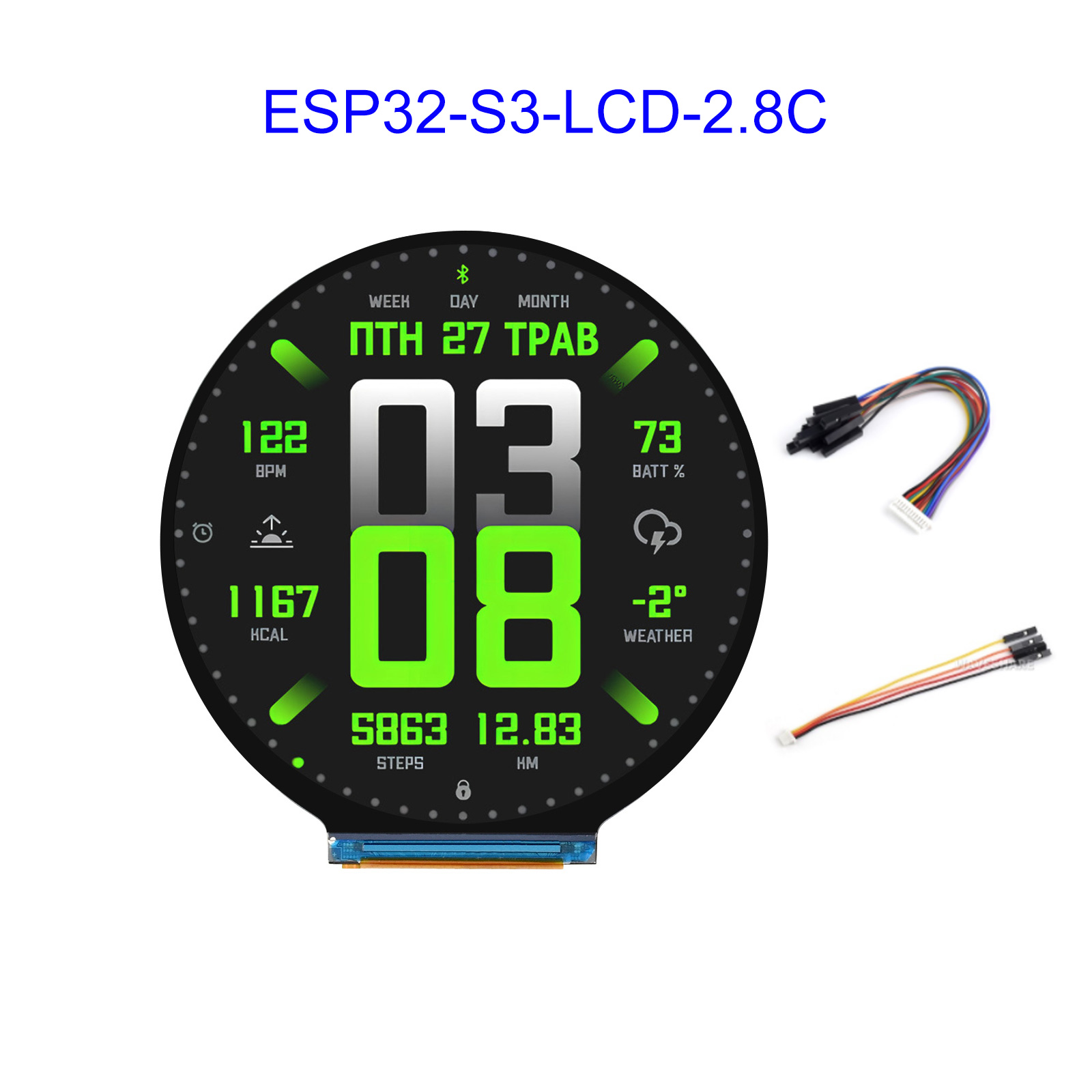 Esp32 Development Board - ESP32 ESP32-S3 2,8-inch rond LCD-scherm ontwikkelbord
