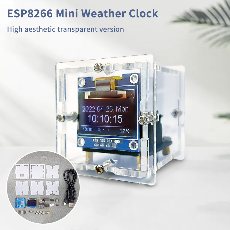 ESP8266 Mini Weerklok Kit DIY  - Esp8266 recensie en prijs