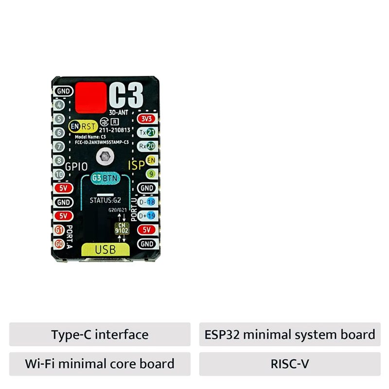 AS95-ESP32-C3 ontwikkelbord M5 - Esp32 C3 recensie en prijs