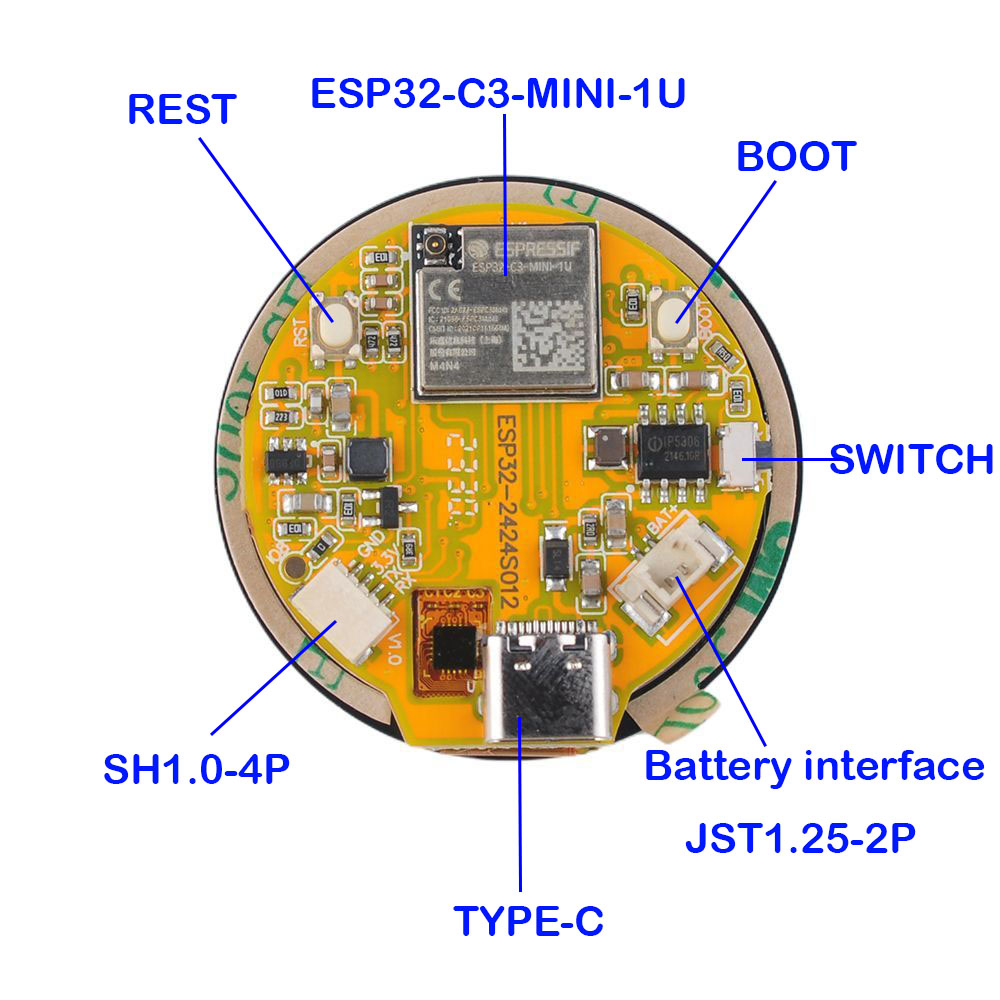 Esp32 Display 1.28 Inch ESP32- - Esp32 C3 recensie en prijs