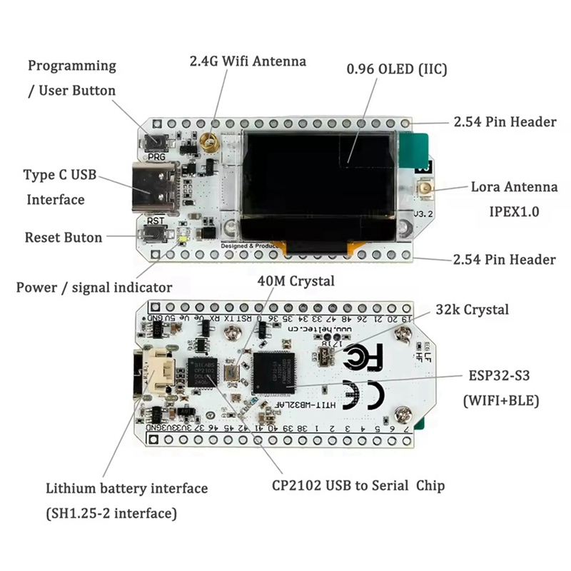 Heltec LoRa32 V3 863-928MHz ES - Esp32 recensie en prijs