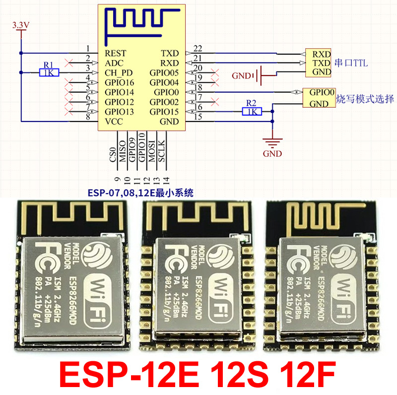 ESP32 ESP-32S ESP-12E ESP-12F  - Esp8266 recensie en prijs