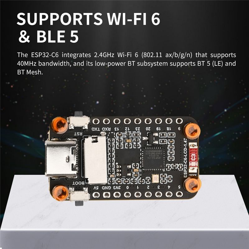 [NIEUW A09R!】 Esp32-C6 1,47-in - Esp32 C6 recensie en prijs