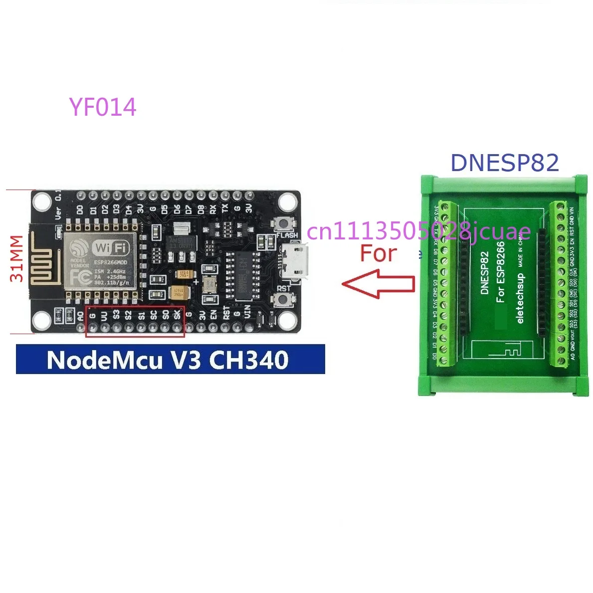 ESP8266 NodeMcu WiFi-module Ar - Esp8266 recensie en prijs